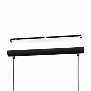Best Sale EGLO Suspension Lurone, noir, à quatre lampes