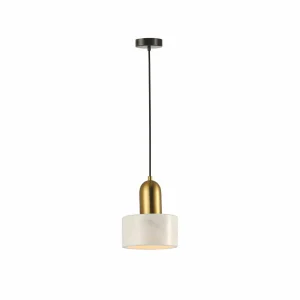 Online Viokef Suspension Marble, abat-jour entier, blanche