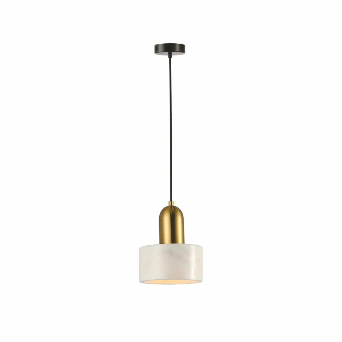 suspension_marble_abatjour_entier_blanche_0.webp Online Viokef Suspension Marble, abat-jour entier, blanche