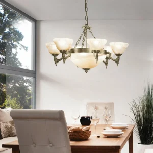 Cheap EGLO Suspension Marilla à 9 lampes