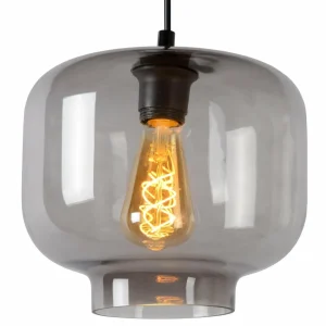 Best Sale Lucide Suspension Medine, gris fumé, Ø 25 cm, verre, à 1 lampe