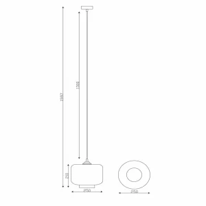 Cheap Lucide Suspension Medine, opale, Ø 25 cm, verre, 1 lampe
