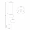 Cheap Lucide Suspension Medine, opale, Ø 46 cm, verre, 3 lampes, E27