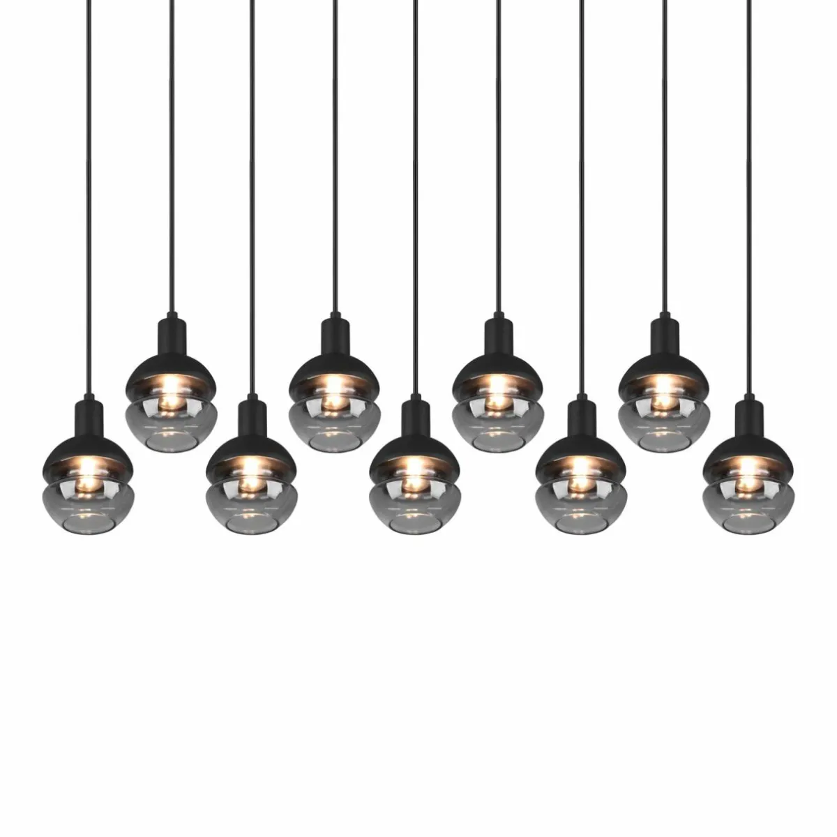 suspension_mela_angulaire___lampes_noire_3.webp Flash Sale Trio Lighting Suspension Mela, angulaire, à 9 lampes, noire