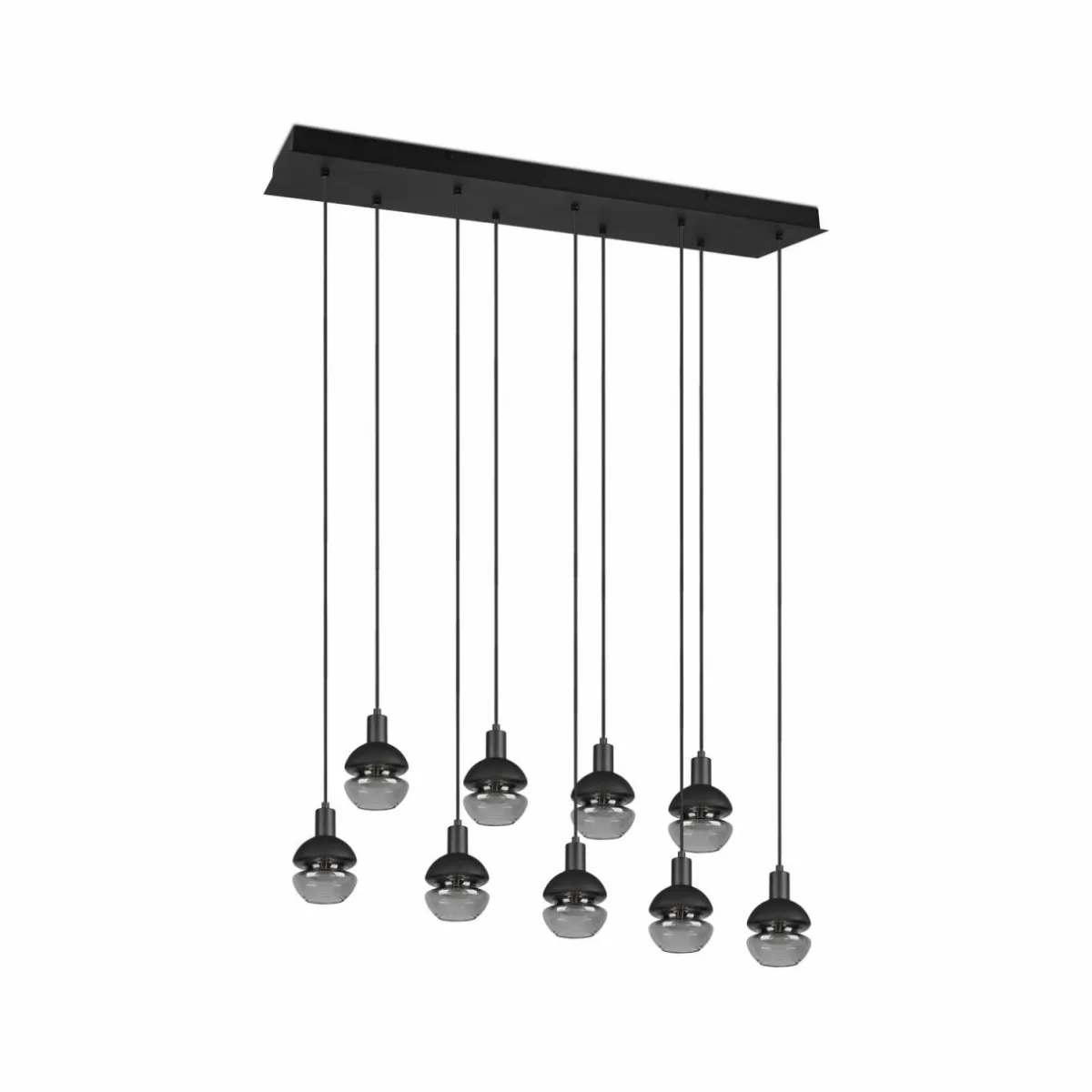 suspension_mela_angulaire___lampes_noire_4.webp Flash Sale Trio Lighting Suspension Mela, angulaire, à 9 lampes, noire