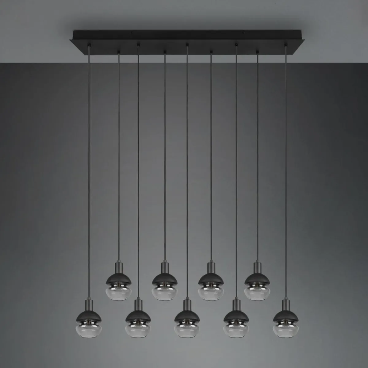 suspension_mela_angulaire___lampes_noire_6.webp Flash Sale Trio Lighting Suspension Mela, angulaire, à 9 lampes, noire