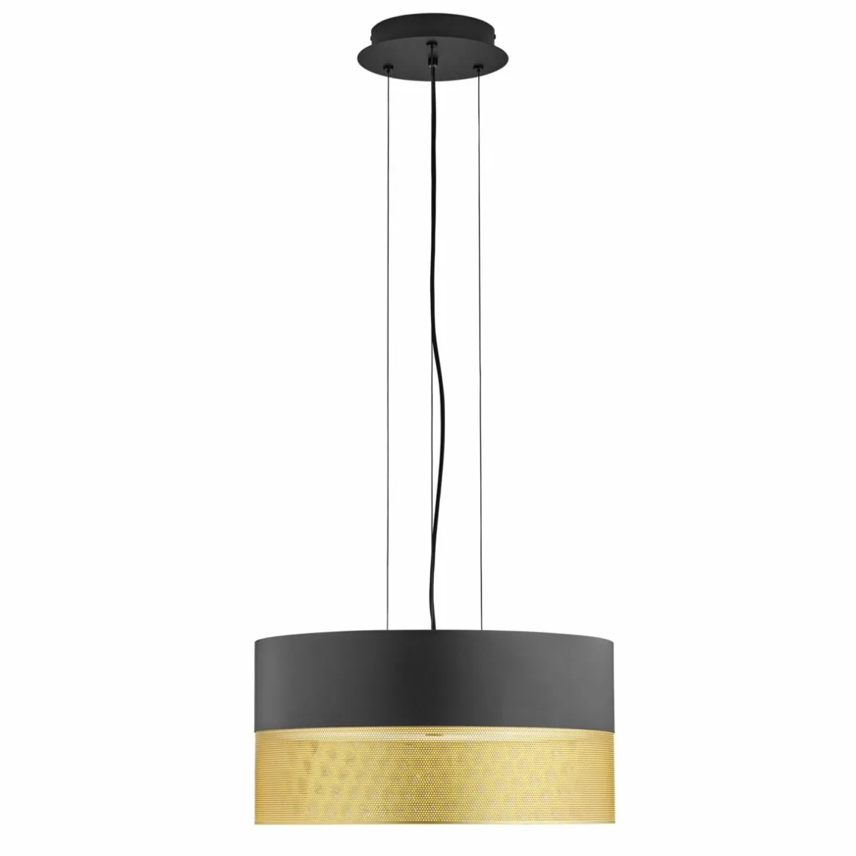 suspension_mesh_e__cm_noiredore_0.webp Store HELL Suspension Mesh E27 Ø 50 cm, noire/dorée