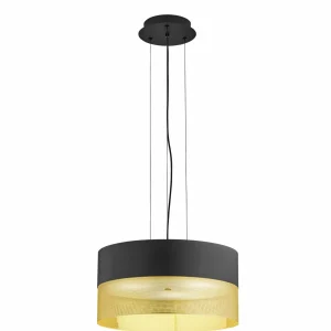 Store HELL Suspension Mesh E27 Ø 50 cm, noire/dorée