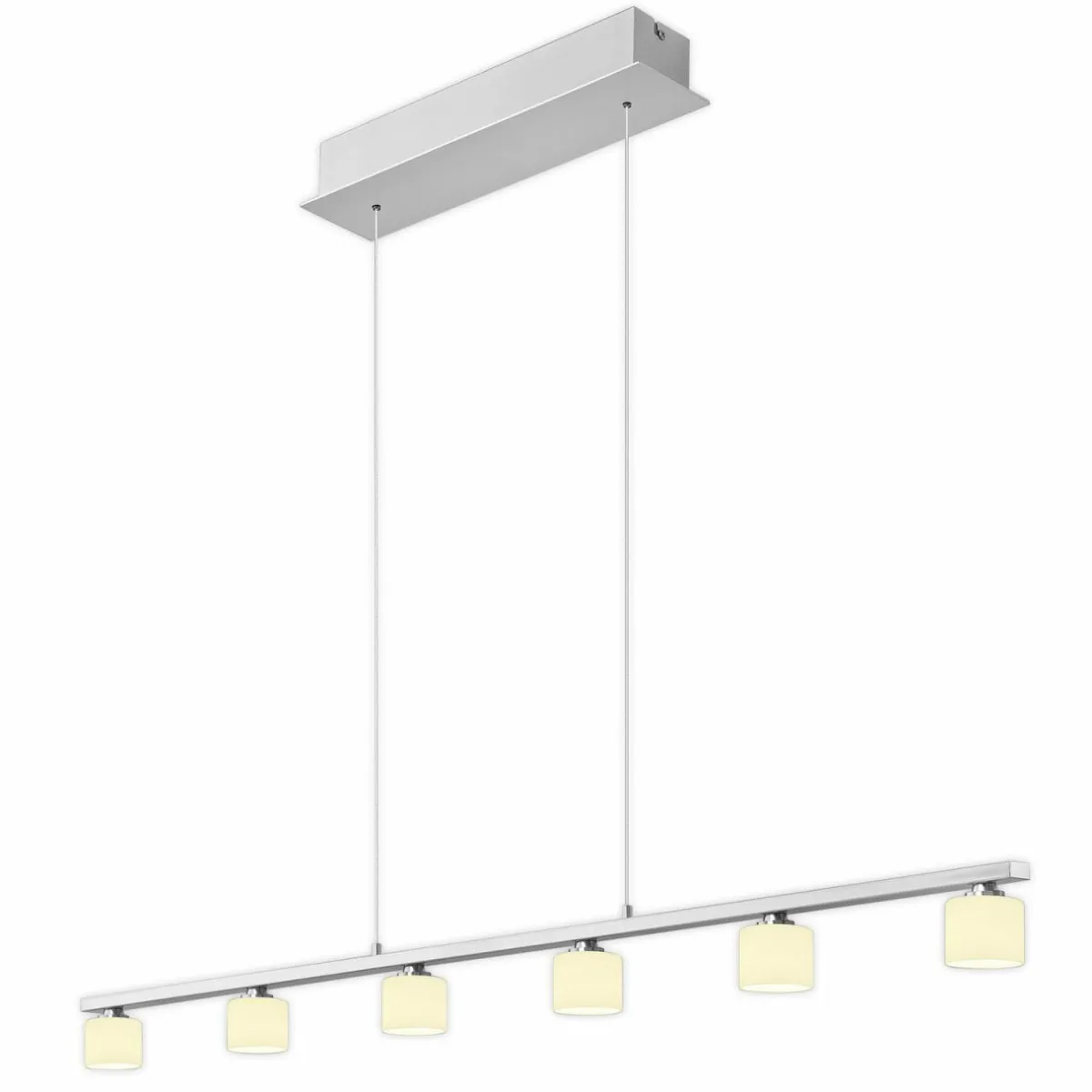 suspension_mila_nickelverre_opale___lampes_0.webp Best Sale HELL Suspension Mila, nickel/verre opale, à 6 lampes
