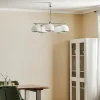 New Argon Suspension Mina, à 5 lampes, chromé mat