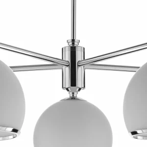 New Argon Suspension Mina, à 5 lampes, chromé mat