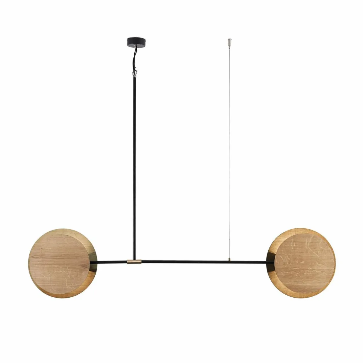suspension_minimal_en_chne___lampes_0.webp Discount Nowodvorski Lighting Suspension Minimal en chêne à 2 lampes