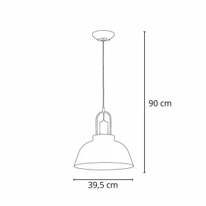 Fashion Alfa Suspension Mirave, noir / doré, Ø 39,5 cm, métal