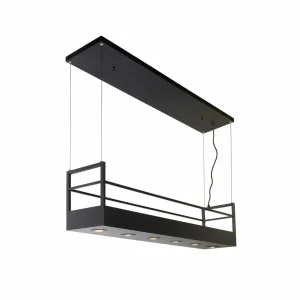 Outlet Lucide Suspension Miravelle avec rangement 6 lampes noir