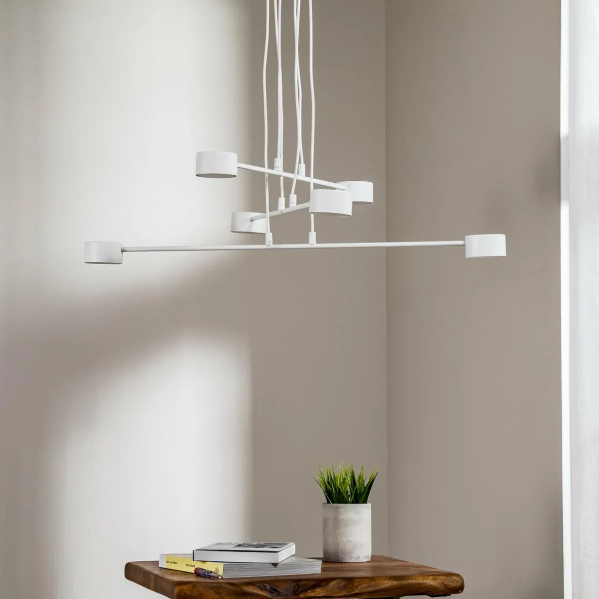 suspension_modus__acier___lampes_gx__blanc_0.webp Sale EMIBIG LIGHTING Suspension Modus 6, acier, à 6 lampes, GX 53, blanc