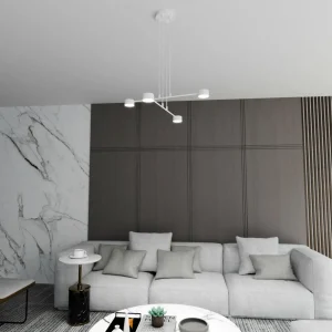 Best EMIBIG LIGHTING Suspension Modus 4, acier, à 4 lampes, GX 53, blanc