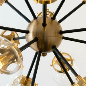Discount Holländer Suspension Moltiplicatore à 18 lampes dorée/claire