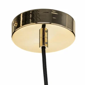 Online Domiluce Suspension Monaco avec abat-jour velours bleu
