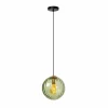 Best Lucide Suspension Monsaraz, vert, Ø 25 cm, verre, à 1 lampe
