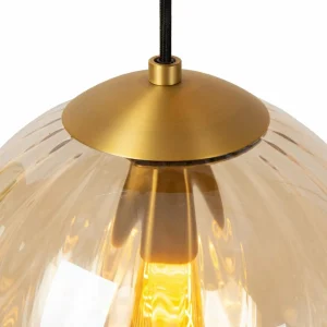 Best Sale Lucide Suspension Monsaraz, vert/ambre, E27, à 4 lampes