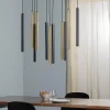 Cheap Eko-Light Suspension Monza, noire/dorée, à 11 lampes