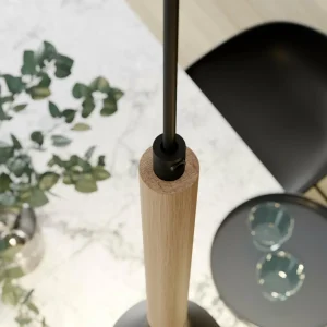 Online Luminex Suspension Muza à 3 lampes, noire/dorée