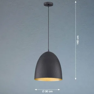 Best FISCHER & HONSEL Suspension Mylon, noire/dorée, demi-ovale