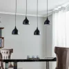 Clearance Luminex Suspension Nanu longue à quatre lampes noire
