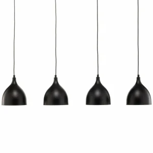Clearance Luminex Suspension Nanu longue à quatre lampes noire