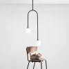 Shop ALDEX Suspension Nave, noir, métal, verre, à 2 lampes