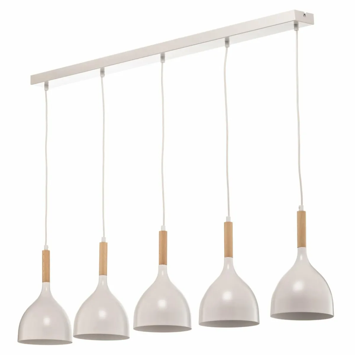 suspension_noak__lampes_longue_blancbois_naturel_1-1.webp Cheap Luminex Suspension Noak 5 lampes longue blanc/bois naturel