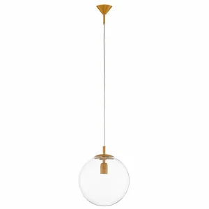 New ALDEX Suspension Nohr abat-jour verre, moutarde/claire