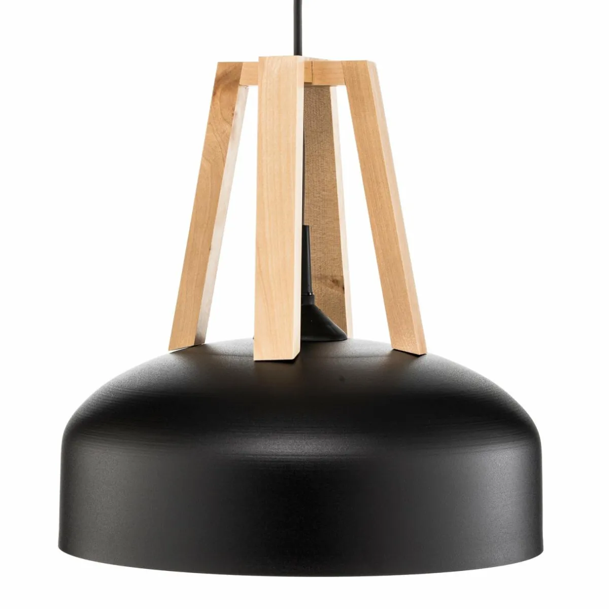 suspension_north_en_bois_naturel_abatjour_noir_2.webp Flash Sale SOLLUX LIGHTING Suspension North en bois naturel, abat-jour noir