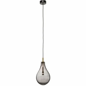 Online Argon Suspension Oaza, 1 lampe, gris fumée/noire