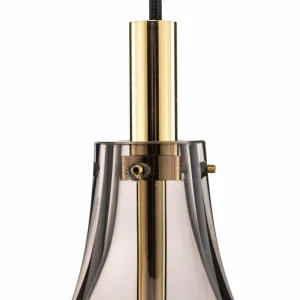 Online Argon Suspension Oaza, 1 lampe, gris fumée/noire