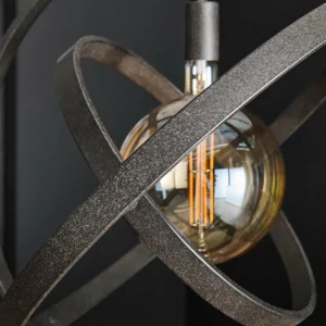 Shop Zijlstra Suspension Orbit à 3 anneaux et 1 lampe, noire