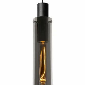 Cheap Lucide Suspension Orlando, gris fumé, à 1 lampe