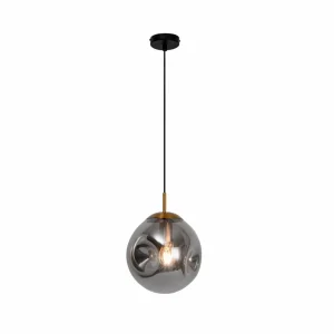 Online Viokef Suspension Oscar abat-jour en verre, gris fumé
