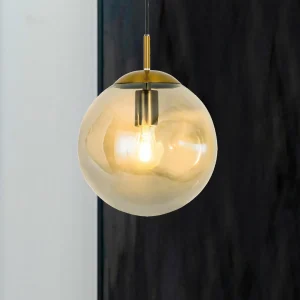Hot Viokef Suspension Oscar abat-jour verre, ambré