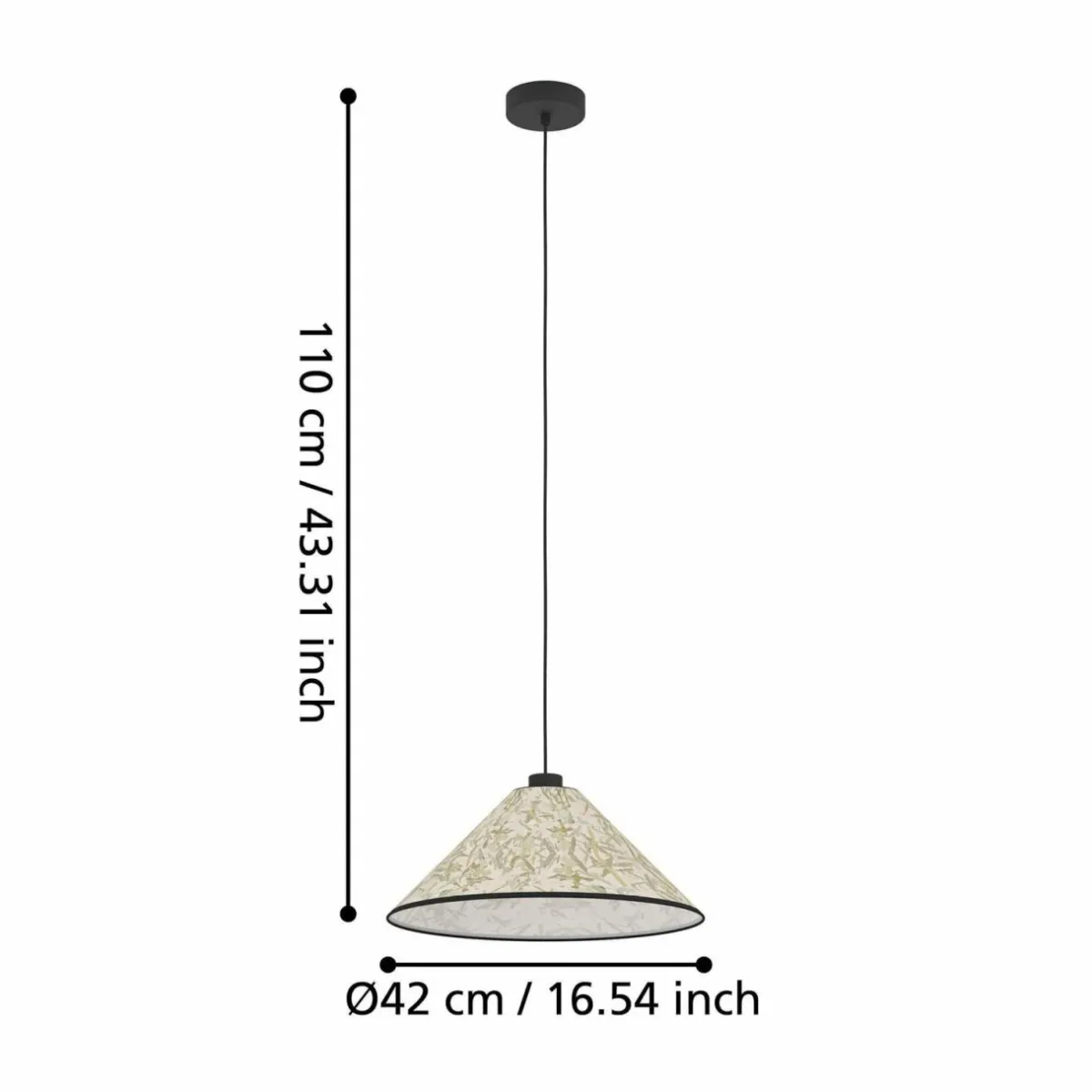 suspension_oxpark___cm_vertblancnoir_tissu_2.webp Hot EGLO Suspension Oxpark, Ø 42 cm, vert/blanc/noir, tissu