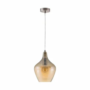 Online NOWA GmbH Suspension Paso en verre, à 1 lampe, ambre