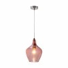 Sale NOWA GmbH Suspension Paso en verre, à 1 lampe, rosé