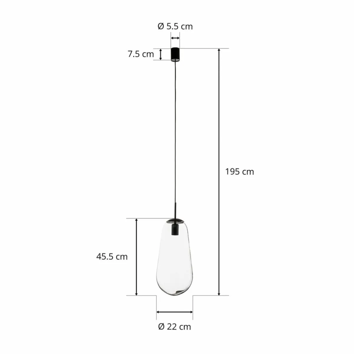 suspension_pear_l_avec_abatjour_en_verre_noir_6.webp Outlet Nowodvorski Lighting Suspension Pear L avec abat-jour en verre, noir
