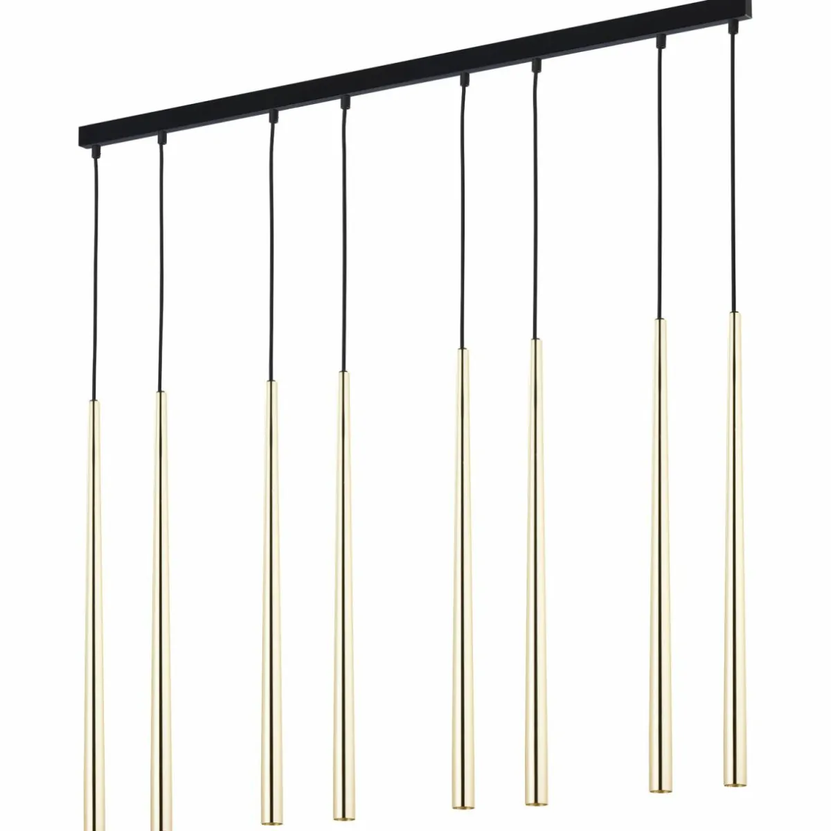 suspension_piano_allonge_lampes_noiredore_0.webp Cheap Euluna Suspension Piano, allongée, 8 lampes noire/dorée