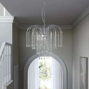 Best Sale ONLI Suspension Pioggia pluie de cristal Ø50cm chrome
