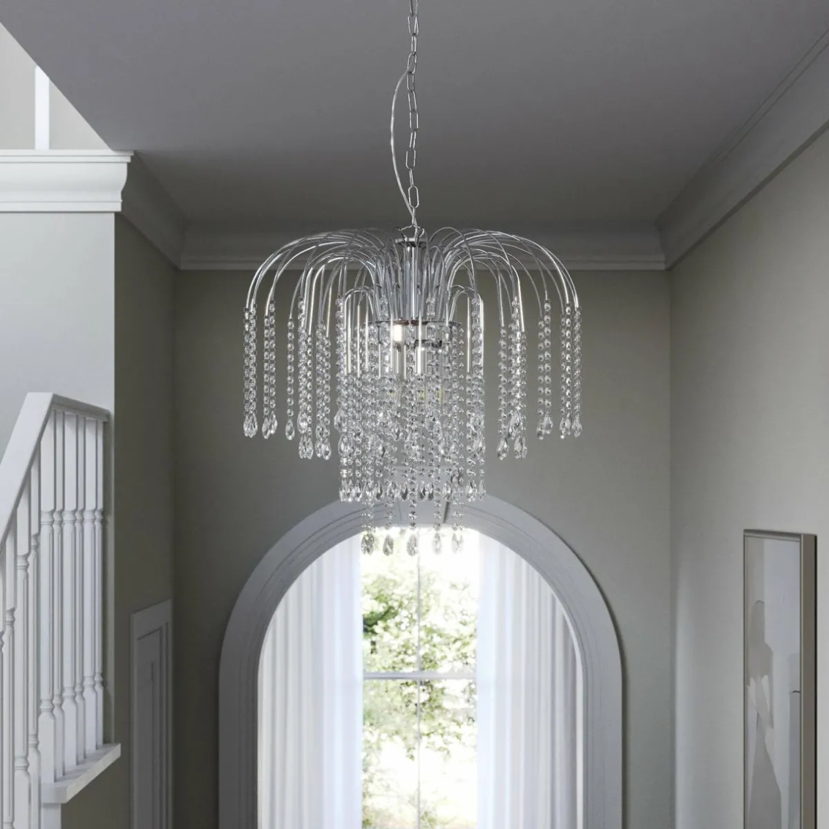 suspension_pioggia_pluie_de_cristal_cm_chrome_0-1.webp Best Sale ONLI Suspension Pioggia pluie de cristal Ø50cm chrome