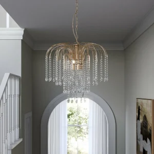 Best Sale ONLI Suspension Pioggia pluie de cristal Ø50cm dorée