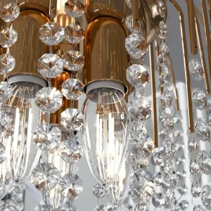 Best Sale ONLI Suspension Pioggia pluie de cristal Ø50cm dorée