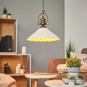 Online Ceramiche Suspension Pizzo avec guirlande, 1 lampe