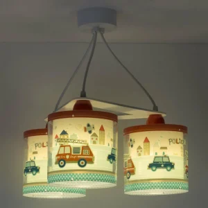 Fashion Dalber Suspension pour enfants Police, à 3 lampes